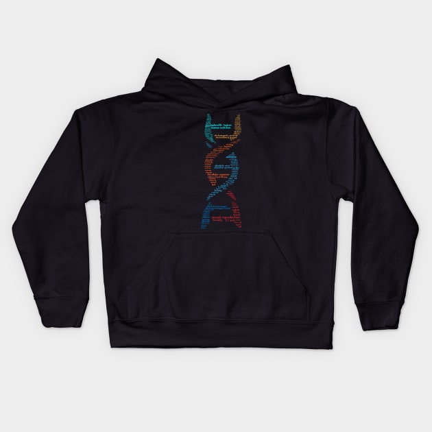 Biology DNA Kids Hoodie by Fresan